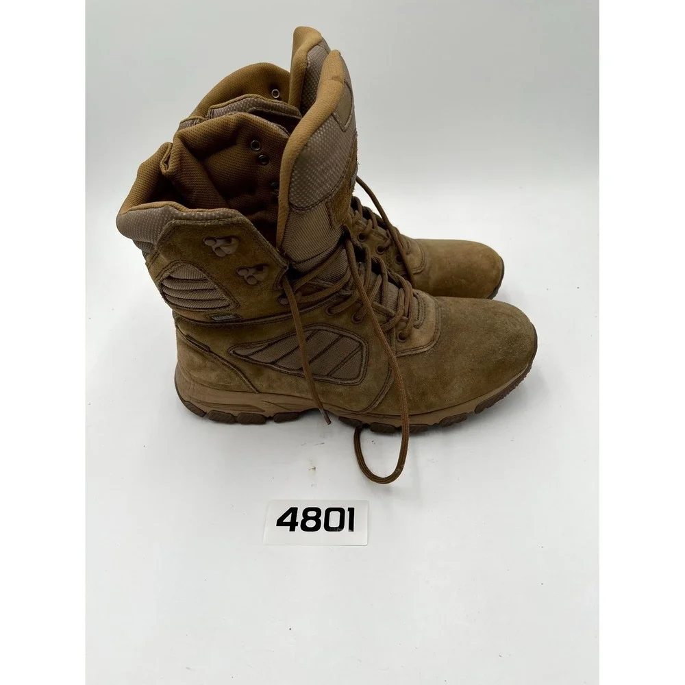 Magnum Response 8.0 7201 Mens 12D Boots Brown Leather Mid-Calf Work Safety Boots